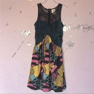 Nightmare Before Christmas Mesh Velour Tank Dress S